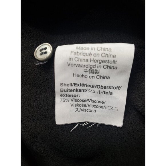 Vintage Black Velvet Tank Top Camisole J.Crew Size 8 Gothic Y2K Minimalist - Picture 12 of 16